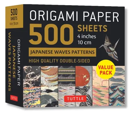 Origami Paper 500 sheets Japanese Waves 4' (10 cm)