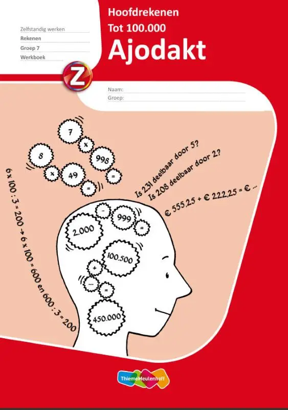 Groep 7 / Ajodakt Rekenen Hoofdrekenen 5 ex / Werkboek