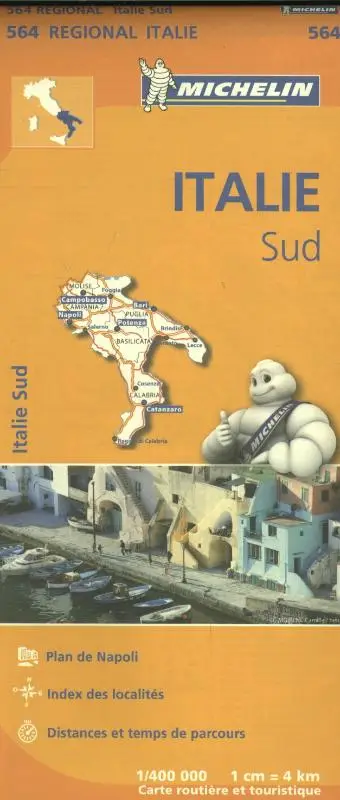 Michelin Wegenkaart 564 Italië Zuid