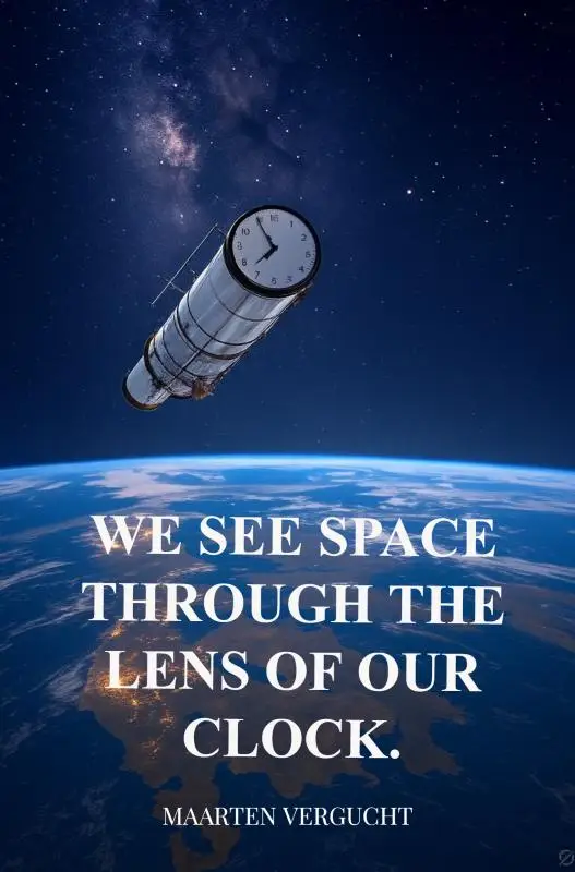 We see Space through the lens of our Clock. Observer-dependent Space observations.